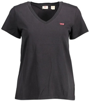 Levi's T-shirt met logo zwart - XS