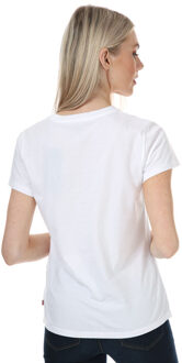 Levi's The Perfect T-shirt voor dames, wit - EU 36 / UK 8
