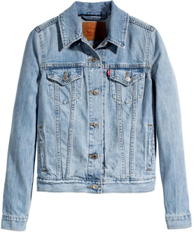 Levi's Trucker spijkerjas met lichte wassing Indigo