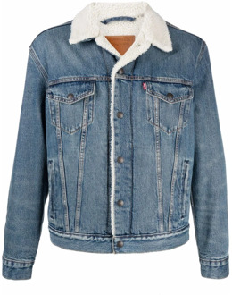 Levi's Type 3 Sherpa spijkerjas met teddy voering Indigo - L