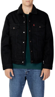 Levi's Type 3 Sherpa spijkerjas met teddy voering Zwart - XL