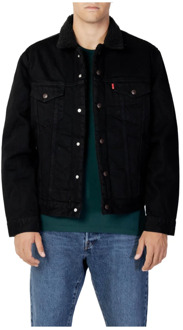 Levi's Type 3 Sherpa spijkerjas met teddy voering Zwart - XXL