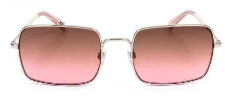 Levi's Vierkante Zonnebril Met Gradient Roze Lenzen - maat Roségoud