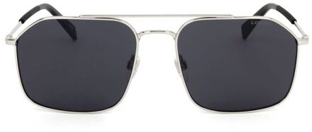 Levi's Vierkante Zonnebril Metaal Frame UV Bescherming Zwart