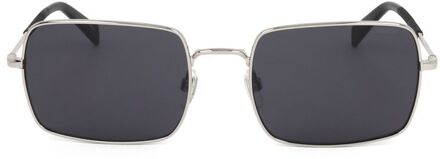 Levi's Vierkante Zonnebril Metalen Frame UV-bescherming Zwart