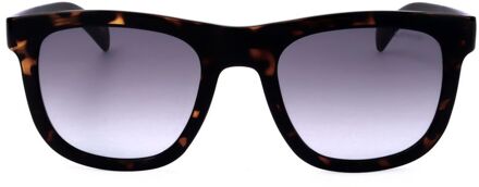 Levi's Vierkante Zonnebril Tortoise Montuur Donker Bruin - One Size
