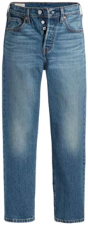 Levi's Vintage-geïnspireerde Cropped Jeans Levi's , Blue , Dames - W26 L26
