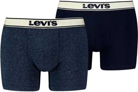 Levi's Vintage heather boxer 2-pack 701227424 002 navy Blauw - L