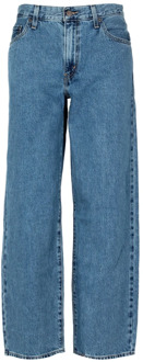 Levi's Wijde pasvorm jeans met middelhoge taille en rechte pijpen Levi's , Blue , Dames - W27 L30,W28 L30,W25 L30,W29 L30,W30 L30,W24 L30,W26 L30
