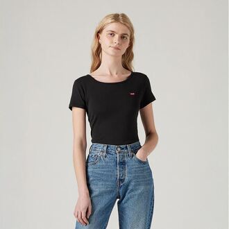 Levi's Women's Levis 2 Pack of Crewneck T-Shirts in Black-White Zwart/wit - EU 32 / UK 4