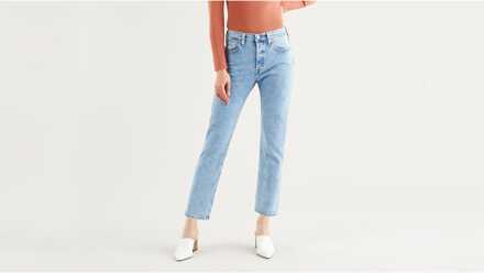 Levi's Women's Levis 501 Crop Jeans in Light Blue - maat Blauw