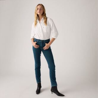 Levi's Women's Levis 724 High Rise Straight-Fit Jeans in Blue Blauw - 29W/32L