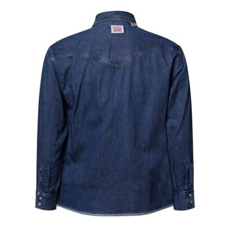 Levi's Women's Levis Donovan Inside Out Shirt in Blue - maat XS Blauw