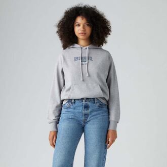 Levi's Women's Levis Graphic Heritage Hoodie in Grey Grijs - M