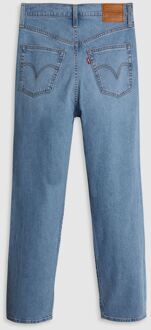 Levi's Women's Levis Ribcage Straight Ankle Jeans in Blue Blauw - 28W/30L