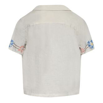 Levi's Women's Levis Sonny Novelty Camp Shirt in Oatmeal Beige - XS