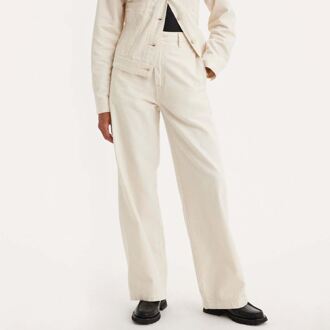 Levi's Women's Levis Wellthread Soft Trousers in Cream - maat Crème