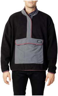 Levi's Zwart Turtleneck Sweatshirt met Automatische Knopen Levi's , Black , Heren - XL