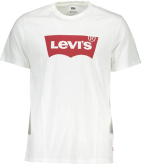 Levi Shirt - Maat M  - Mannen - wit/rood