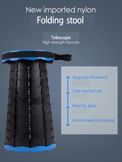 LEVMOON Telescopic Folding stool Portable Stool Folding Chair Footstool