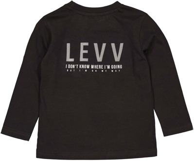 Levv jongens longsleeve Donker grijs - 140