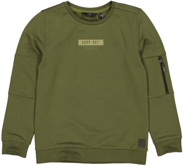 Levv Jongens sweater albert olive dust Groen - 176
