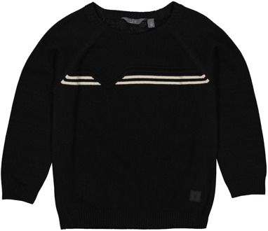 Levv Jongens sweater goos Zwart - 104