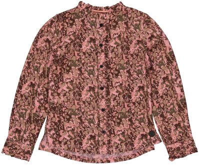 Levv Meiden blouse ami aop salmon spots Roze - 176