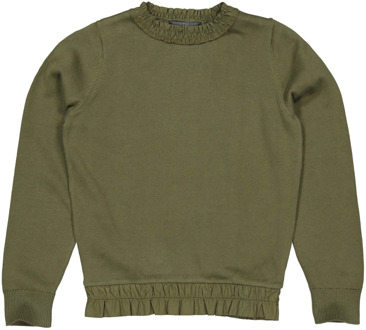 Levv Meiden sweater fanny olive burnt Groen - 116