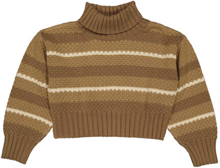 Levv Meiden sweater fiza multi stripe Bruin - 116