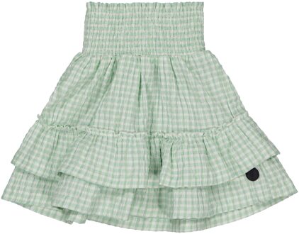 Levv Meisjes rok - Tica - AOP Mint groen geruit - Maat 116
