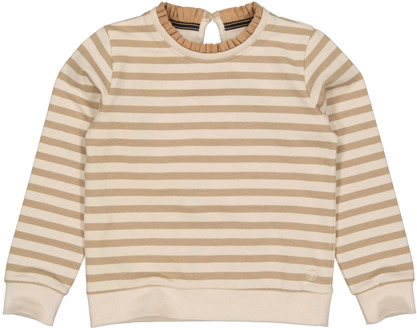 Levv Meisjes sweater gerlynn aop sand nomad stripe Beige - 122