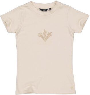 Levv Meisjes t-shirt - Karmi - Ivoor wit - Maat 116