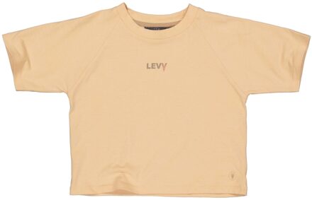 Levv Meisjes t-shirt - Katie - Zacht geel - Maat 176