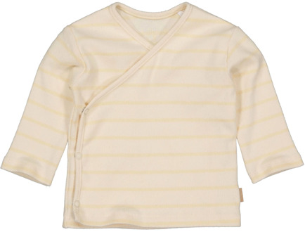 Levv Newborn baby jongens shirt fedde aop creme stripe Ecru - 56