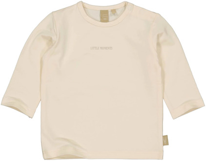 Levv Newborn baby jongens shirt zafir white stone Beige - 68