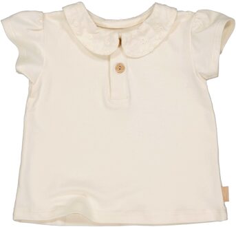Levv Newborn baby meisjes t-shirt felica Ecru - 74