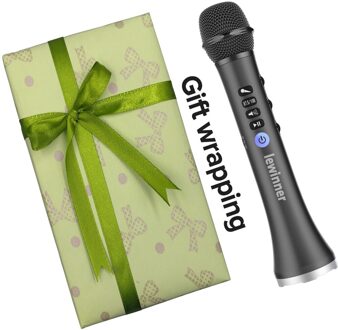 Lewinner upgrade L-698D professionele 20W draagbare draadloze Bluetooth karaoke microfoon luidspreker met grote macht voor Zingen/Vergadering zwart met gift wrap