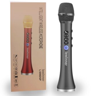Lewinner upgrade L-698D professionele 20W draagbare draadloze Bluetooth karaoke microfoon luidspreker met grote macht voor Zingen/Vergadering zwart