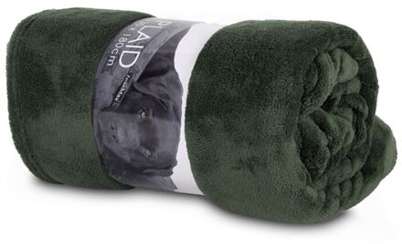 Lex max Fleeceplaid - Hondendeken - Donkergroen - 130x180cm