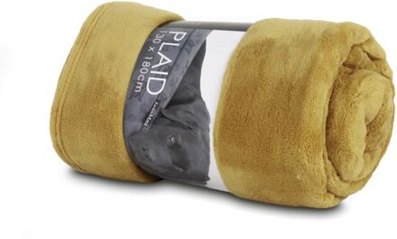 Lex max Fleeceplaid - Hondendeken - Geel - 130x180cm