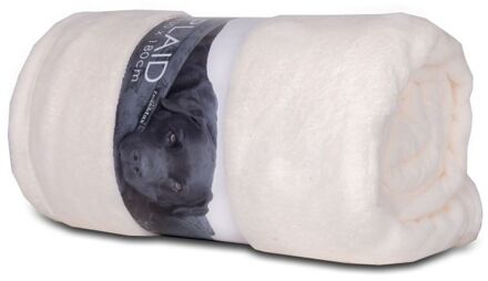 Lex max Fleeceplaid - Hondendeken - Wit - 130x180cm