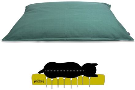 Lex max Tivoli - Orthopedisch Hondenkussen - Groen - 16x100x70 cm