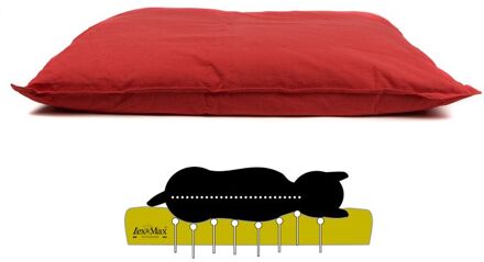 Lex max Tivoli - Orthopedisch Hondenkussen - Rood - 16x100x70 cm