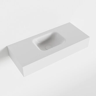 LEX Talc vrijhangende solid surface wastafel 70cm. Positie wasbak midden