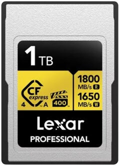 Lexar CFexpress Pro Type A Gold 4.0 Series 1TB R1800/W1650MB/s - VPG400
