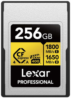 Lexar CFexpress Pro Type A Gold 4.0 Series 256 GB R1800/W1650MB/s - VPG400