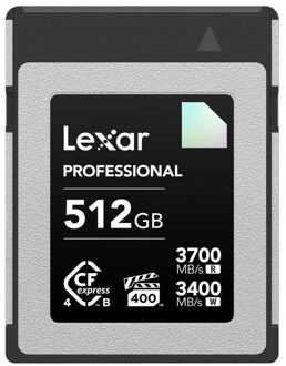 Lexar CFexpress Pro Type B Diamond 4.0 Series 512GB - R3700/W3400MB/s - VPG400