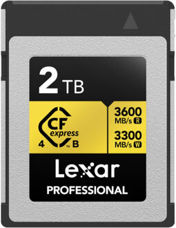 Lexar CFexpress Pro Type B Gold 4.0 Series 2TB - R3600/W3300