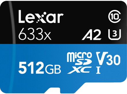 Lexar microSDXC High-Performance UHS-I 633x 512GB